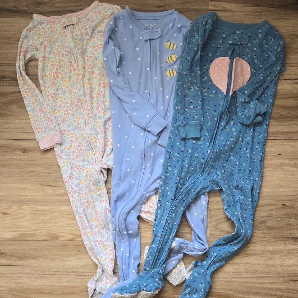 Blue and Pink Kids One Piece Pajamas